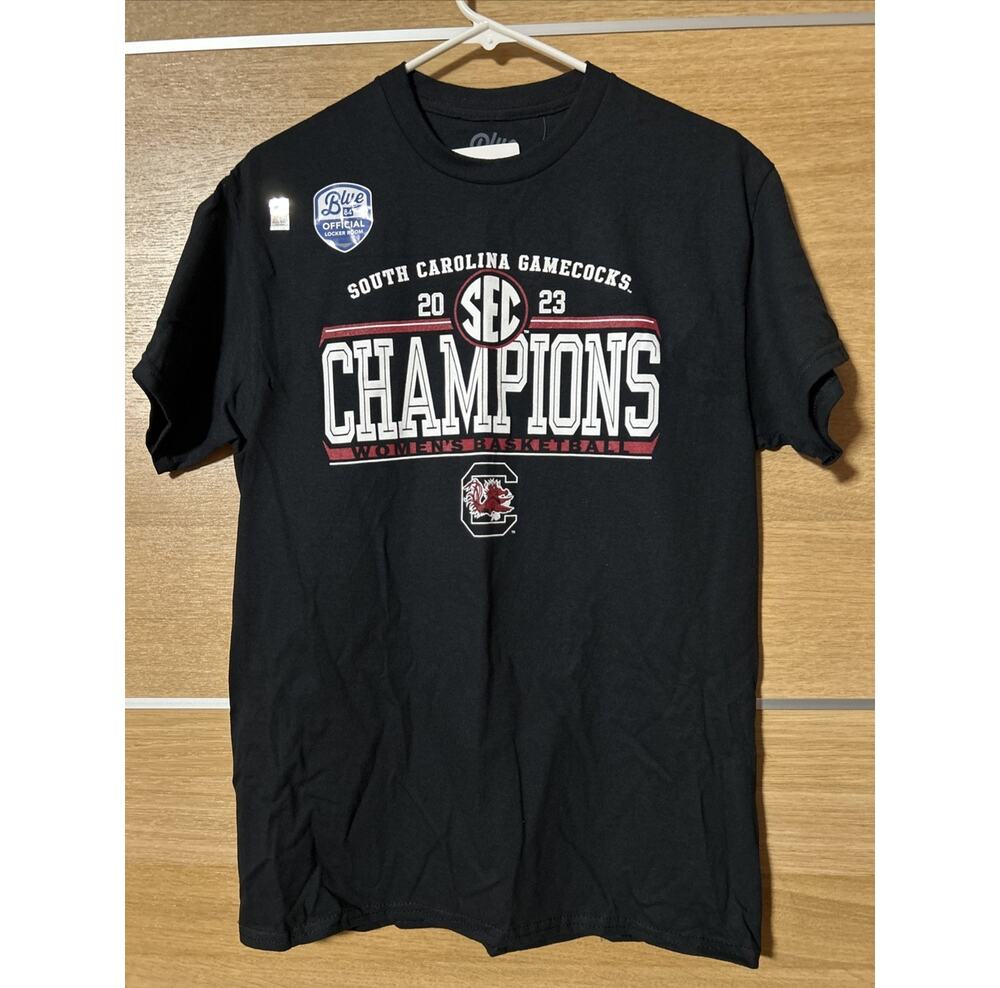 NEW South Carolina Gamecocks Sz M 2023 SEC Women’s Basketball Champions T Shirt